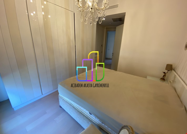3+1 161m2 AKASYA ACİBADEM GÖL ETABI GÖL YATAY da KİRALIK EŞYALI 