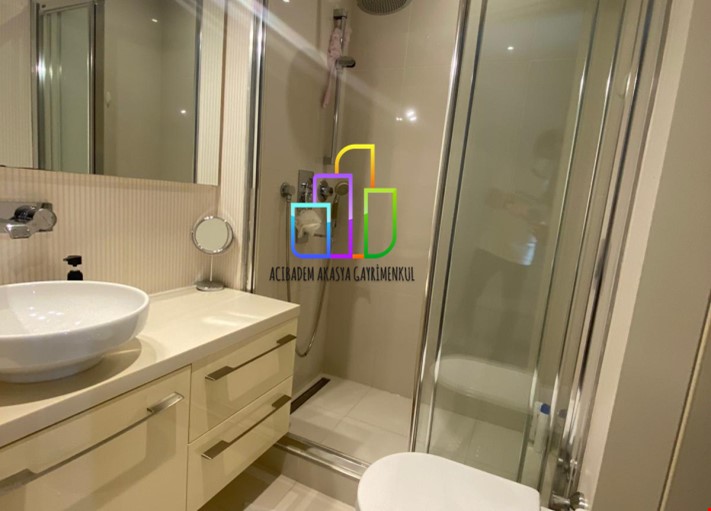3+1 161m2 AKASYA ACİBADEM GÖL ETABI GÖL YATAY da KİRALIK EŞYALI 