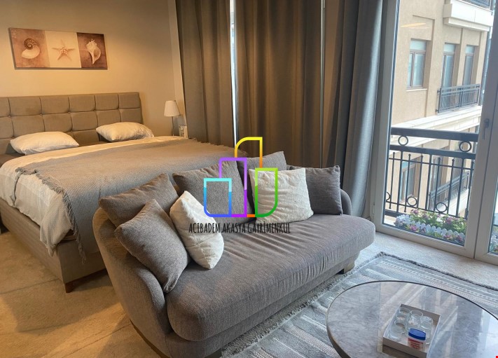 Emaar square de 54 m2 1+1 manzaralı eşyalı daire - Best Price 