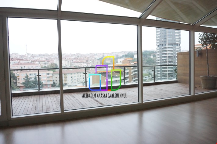 3.5+1 222m2 AKASYA ACİBADEM GÖL ETABI YATAY da  SATILIK TERASLI 