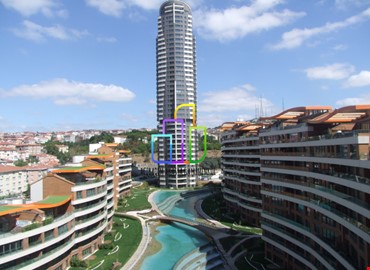 3.5+1 222m2 AKASYA ACİBADEM GÖL ETABI YATAY da TERASLI DUBLEKS